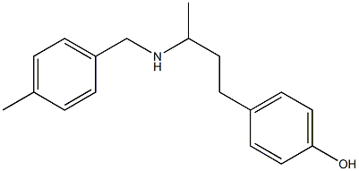 4-(3-{[(4-methylphenyl)methyl]amino}butyl)phenol 结构式