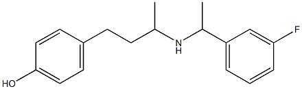 4-(3-{[1-(3-fluorophenyl)ethyl]amino}butyl)phenol 结构式