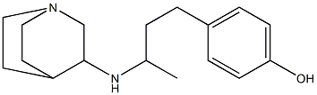 4-(3-{1-azabicyclo[2.2.2]octan-3-ylamino}butyl)phenol 结构式