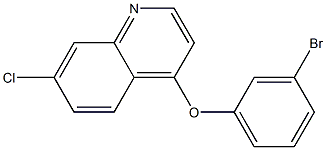 4-(3-bromophenoxy)-7-chloroquinoline 结构式