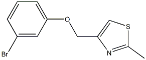 4-(3-bromophenoxymethyl)-2-methyl-1,3-thiazole 结构式
