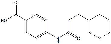 4-(3-cyclohexylpropanamido)benzoic acid 结构式
