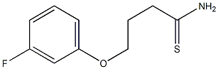 4-(3-fluorophenoxy)butanethioamide 结构式