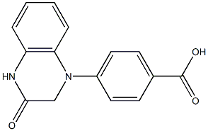 4-(3-oxo-1,2,3,4-tetrahydroquinoxalin-1-yl)benzoic acid 结构式