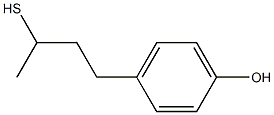 4-(3-sulfanylbutyl)phenol 结构式