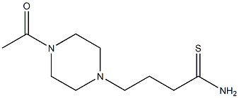 4-(4-acetylpiperazin-1-yl)butanethioamide 结构式