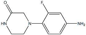 4-(4-amino-2-fluorophenyl)piperazin-2-one 结构式