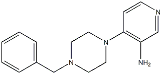 4-(4-benzylpiperazin-1-yl)pyridin-3-amine 结构式