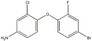 4-(4-bromo-2-fluorophenoxy)-3-chloroaniline 结构式