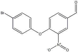 4-(4-溴苯氧基)-3-硝基苯(甲)醛 结构式