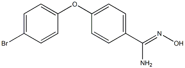 4-(4-bromophenoxy)-N'-hydroxybenzene-1-carboximidamide 结构式