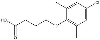 4-(4-chloro-2,6-dimethylphenoxy)butanoic acid 结构式