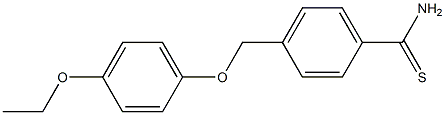 4-(4-ethoxyphenoxymethyl)benzene-1-carbothioamide 结构式