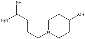 4-(4-hydroxypiperidin-1-yl)butanimidamide 结构式