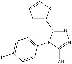 4-(4-iodophenyl)-5-(thiophen-2-yl)-4H-1,2,4-triazole-3-thiol 结构式