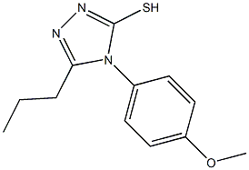 4-(4-methoxyphenyl)-5-propyl-4H-1,2,4-triazole-3-thiol 结构式