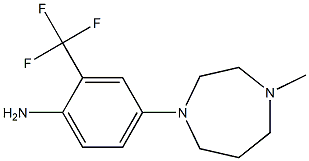 4-(4-methyl-1,4-diazepan-1-yl)-2-(trifluoromethyl)aniline 结构式