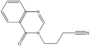 4-(4-oxo-3,4-dihydroquinazolin-3-yl)butanenitrile 结构式