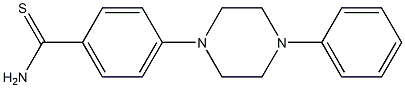 4-(4-phenylpiperazin-1-yl)benzene-1-carbothioamide 结构式