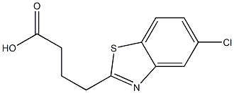 4-(5-chloro-1,3-benzothiazol-2-yl)butanoic acid 结构式