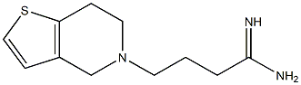4-(6,7-dihydrothieno[3,2-c]pyridin-5(4H)-yl)butanimidamide 结构式