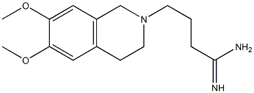 4-(6,7-dimethoxy-3,4-dihydroisoquinolin-2(1H)-yl)butanimidamide 结构式