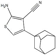 4-(adamantan-1-yl)-2-aminothiophene-3-carbonitrile 结构式