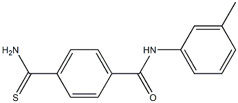 4-(aminocarbonothioyl)-N-(3-methylphenyl)benzamide 结构式