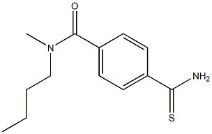 4-(aminocarbonothioyl)-N-butyl-N-methylbenzamide 结构式