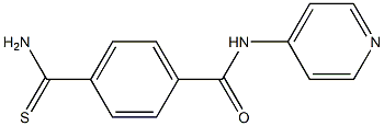 4-(aminocarbonothioyl)-N-pyridin-4-ylbenzamide 结构式