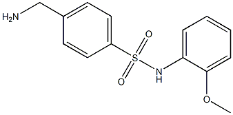 4-(aminomethyl)-N-(2-methoxyphenyl)benzene-1-sulfonamide 结构式