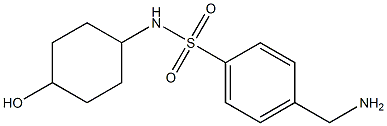 4-(aminomethyl)-N-(4-hydroxycyclohexyl)benzenesulfonamide 结构式