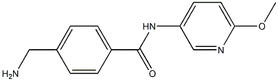 4-(aminomethyl)-N-(6-methoxypyridin-3-yl)benzamide 结构式