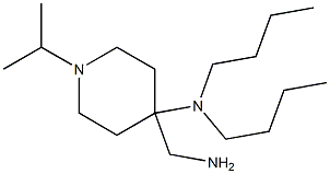 4-(aminomethyl)-N,N-dibutyl-1-(propan-2-yl)piperidin-4-amine 结构式