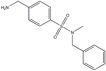 4-(aminomethyl)-N-benzyl-N-methylbenzene-1-sulfonamide 结构式