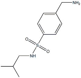 4-(aminomethyl)-N-isobutylbenzenesulfonamide 结构式