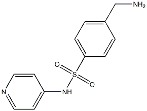 4-(aminomethyl)-N-pyridin-4-ylbenzenesulfonamide 结构式