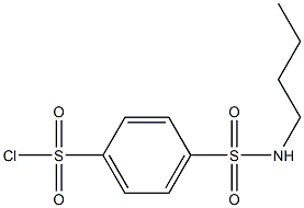 4-(butylsulfamoyl)benzene-1-sulfonyl chloride 结构式