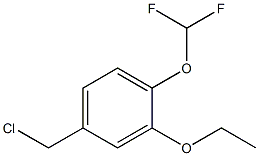 4-(chloromethyl)-1-(difluoromethoxy)-2-ethoxybenzene 结构式