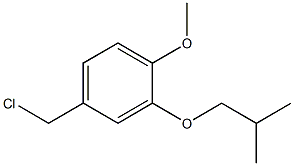 4-(chloromethyl)-1-methoxy-2-(2-methylpropoxy)benzene 结构式
