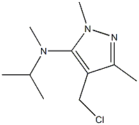 4-(chloromethyl)-N,1,3-trimethyl-N-(propan-2-yl)-1H-pyrazol-5-amine 结构式