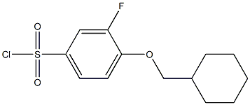 4-(cyclohexylmethoxy)-3-fluorobenzenesulfonyl chloride 结构式