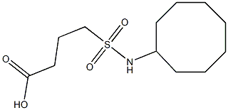 4-(cyclooctylsulfamoyl)butanoic acid 结构式