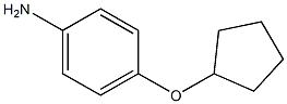 4-(cyclopentyloxy)aniline 结构式