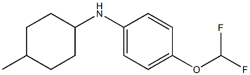 4-(difluoromethoxy)-N-(4-methylcyclohexyl)aniline 结构式