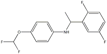 4-(difluoromethoxy)-N-[1-(2,5-difluorophenyl)ethyl]aniline 结构式