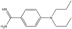 4-(dipropylamino)benzene-1-carboximidamide 结构式