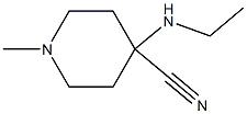 4-(ethylamino)-1-methylpiperidine-4-carbonitrile 结构式