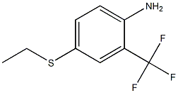 4-(ethylsulfanyl)-2-(trifluoromethyl)aniline 结构式