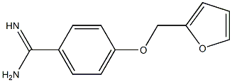 4-(furan-2-ylmethoxy)benzene-1-carboximidamide 结构式